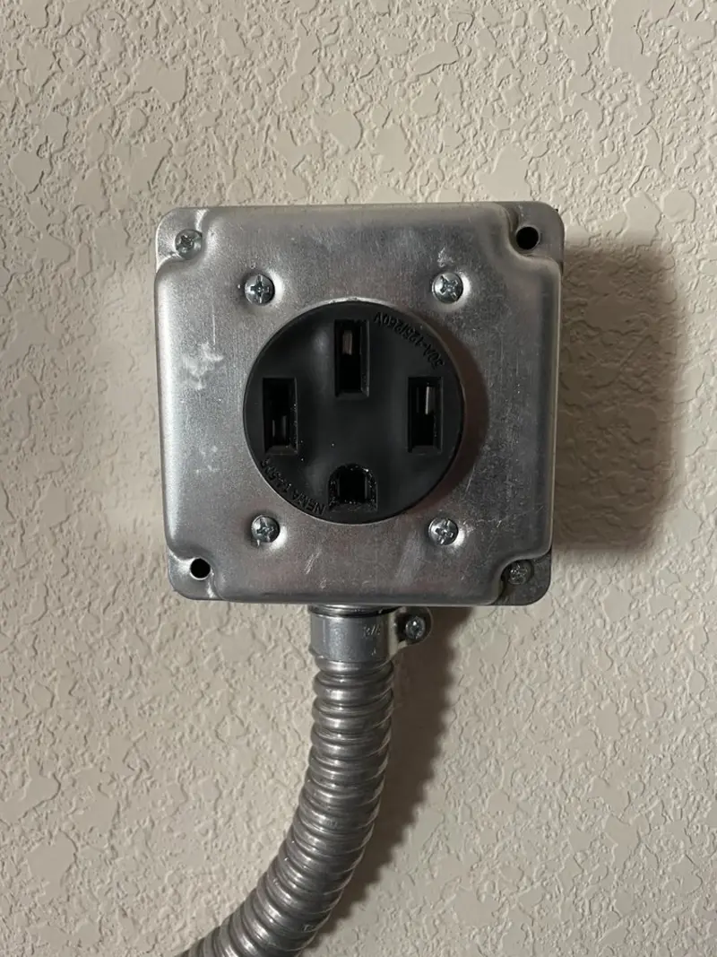 NEMA 14-50 outlet installed for Smart Home Electrical in Berryville